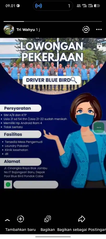 Loker pengemudi daripada nganggur