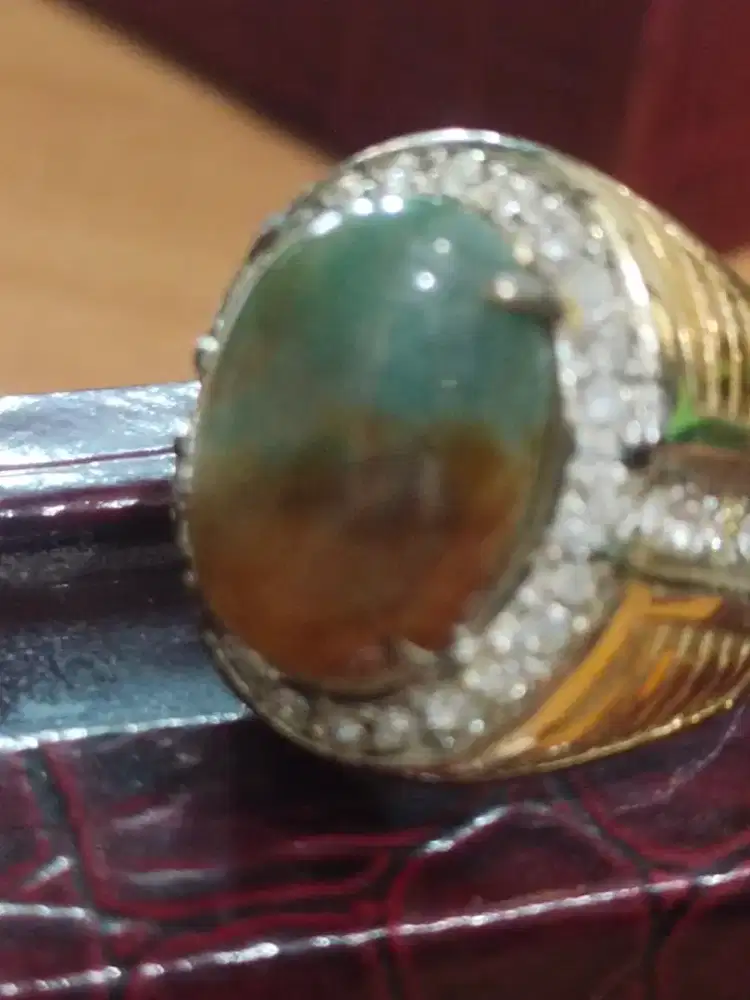 batu Garut multi warna , bening tembus, ring 8/9