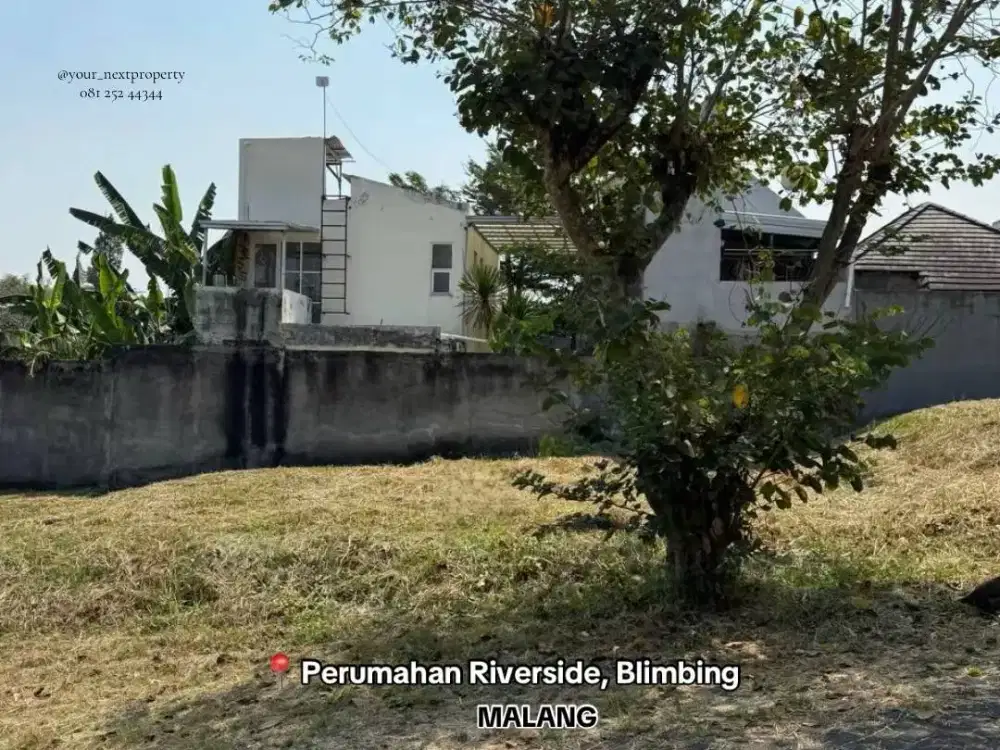 Tanah Kavling Di Private Cluster Perumahan Riverside Blimbing Kotamadya Malang