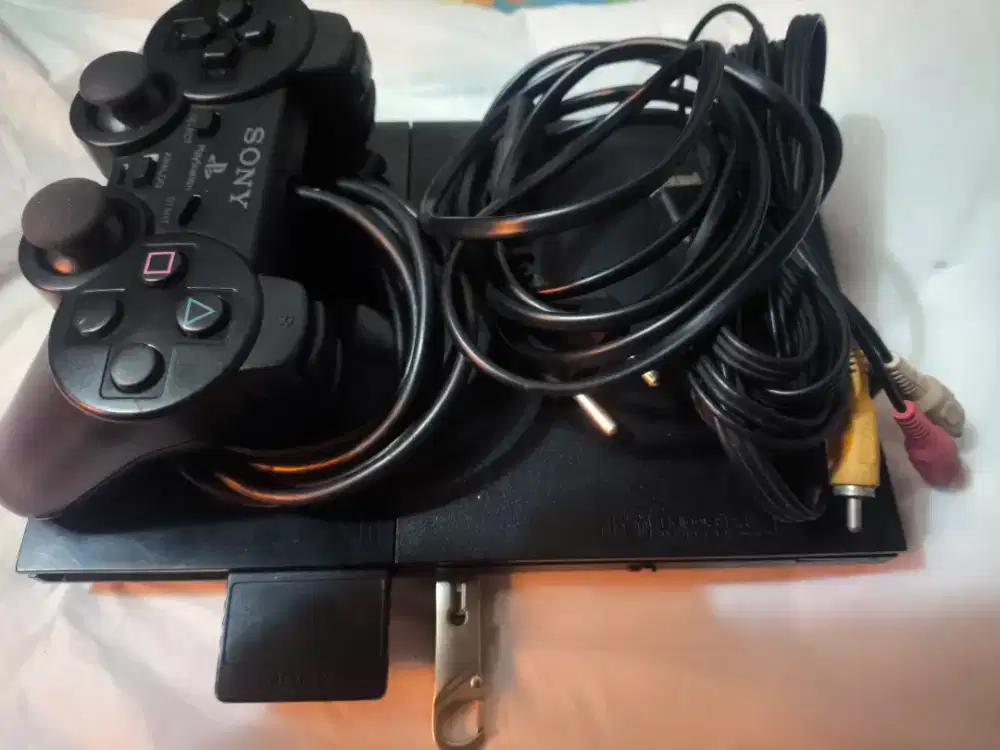 Ps2 slim scph 90006 multy fungsi bisa kaset bisa hardisk, flashdisk