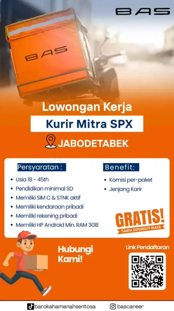 LOWONGAN KURIR MITRA SPX MOTOR & MOBIL
