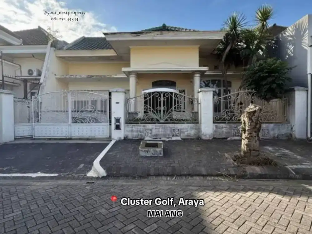 Rumah Modern Siap Huni Di Cluster Golf Kota Araya Malang