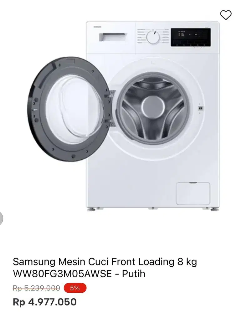 WM SAMSUNG FRONT LOAD 8kg