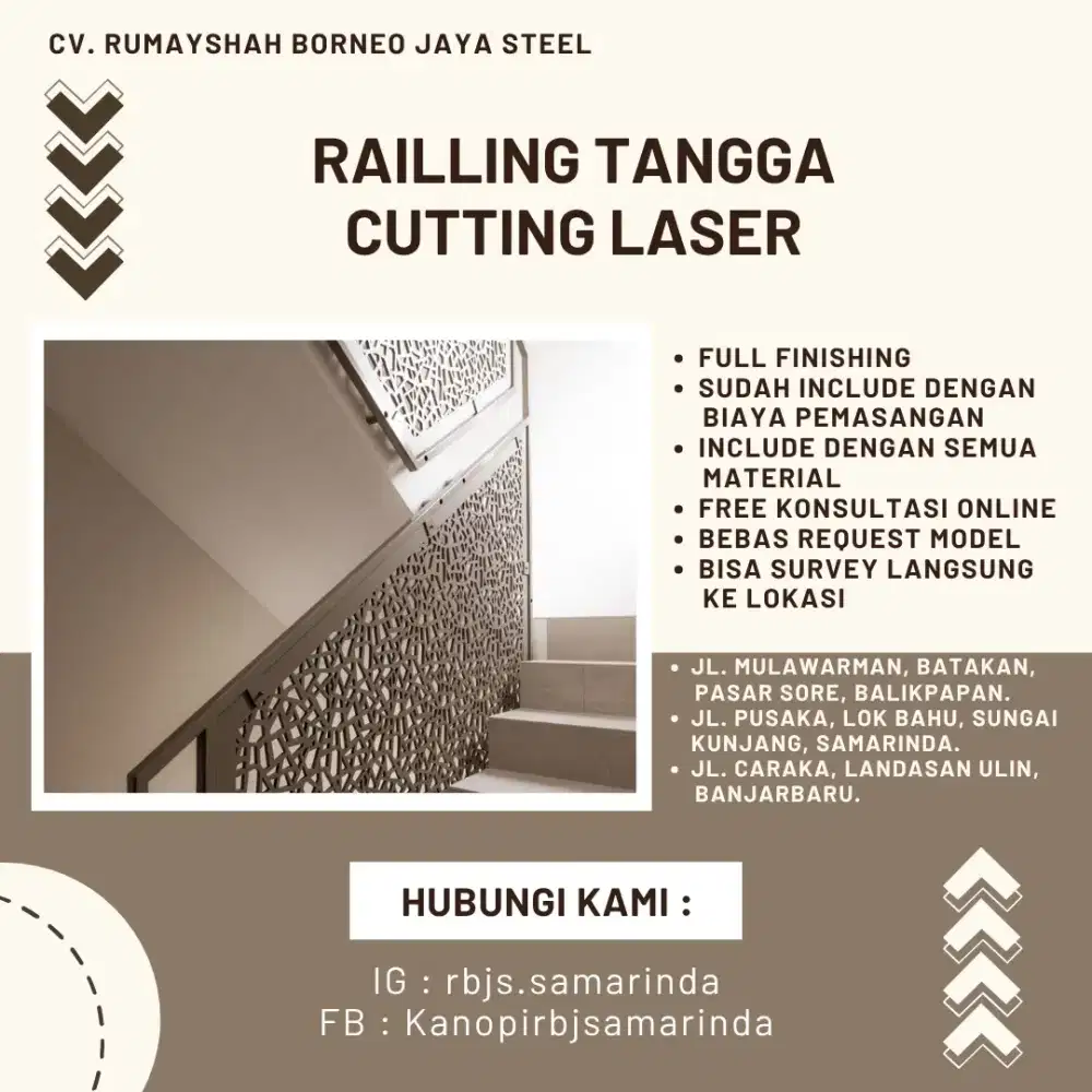 Railling Tangga Cutting Laser