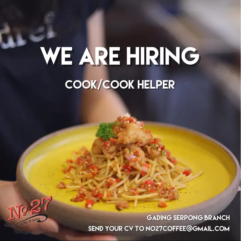 FULLTIME COOK  (COOK HELPER) *KHUSUS PRIA* di GADING SERPONG