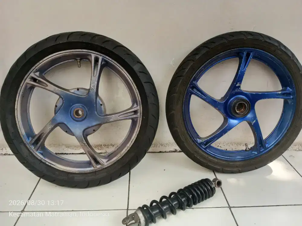 Velg mio soul+ban tubles+shock belakang