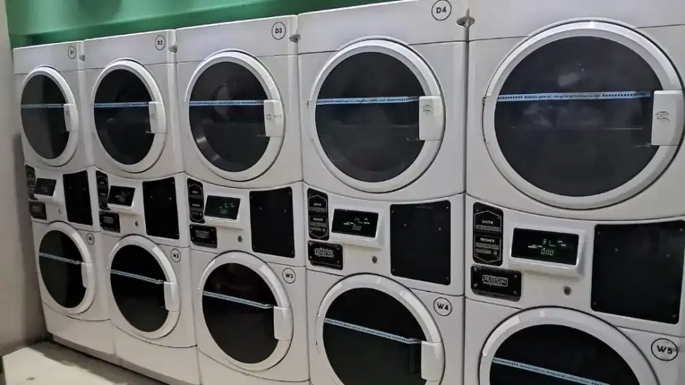 Jual mesin laundry Maytag MLG22 2023 bekas set 5