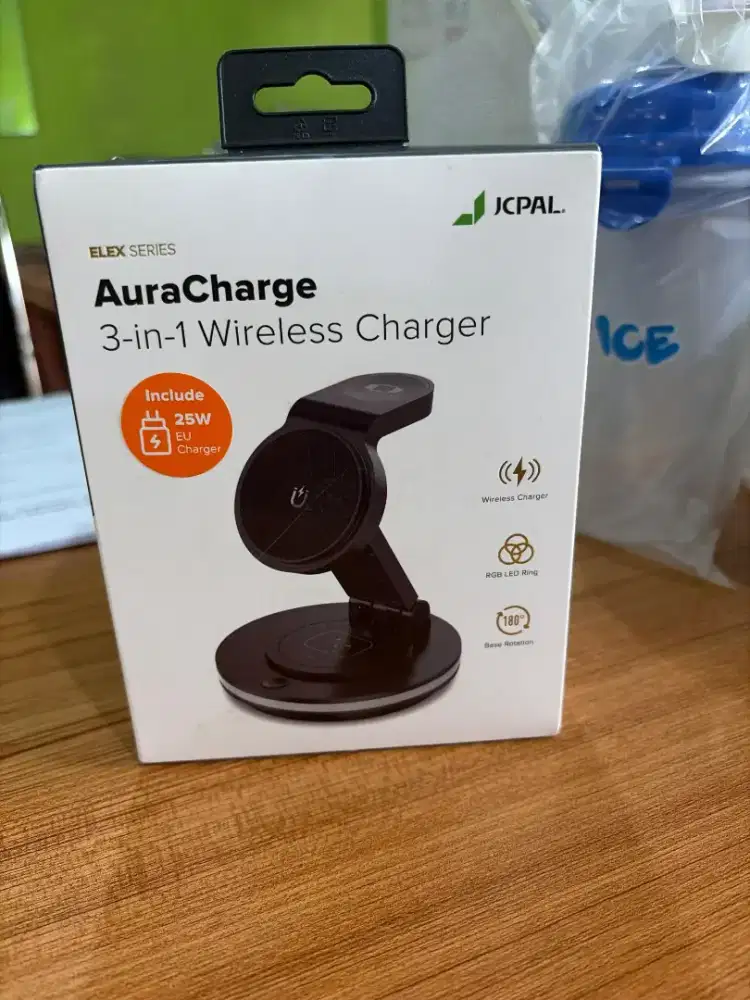 Jual Wireless Charger 3 in 1 JCPAL AuraCharge Fast Charging (Mulus)