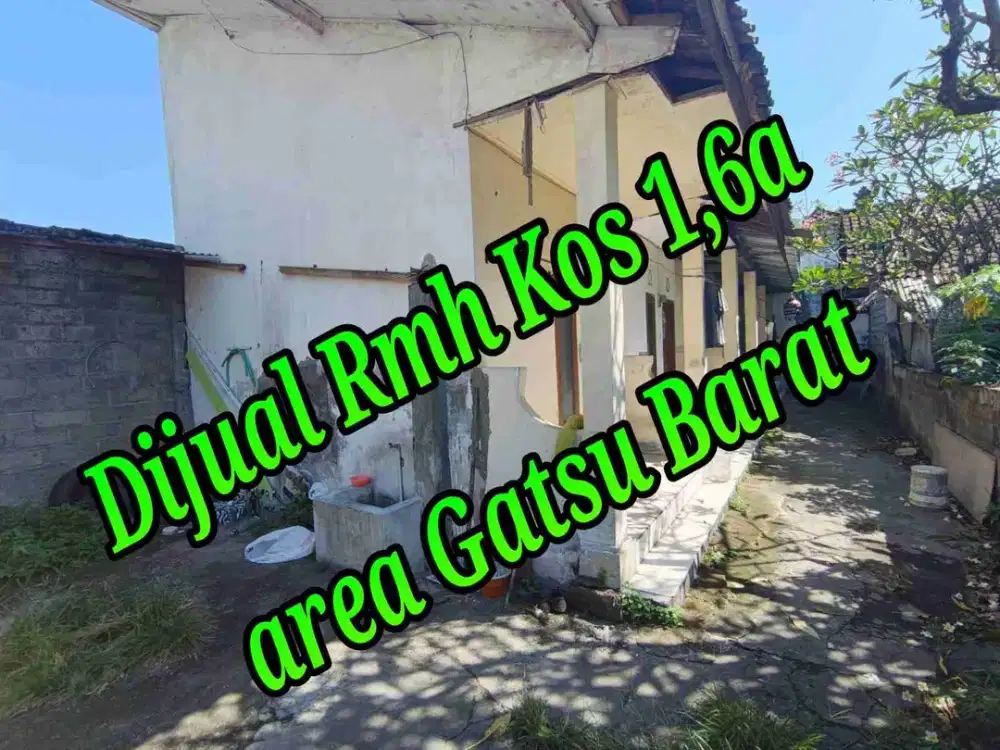Dijual Rmh kos 1,6a di area Penamparan Gatsu Barat Denpasar Bali
