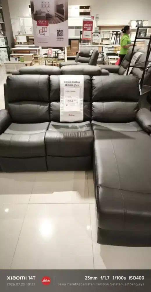 JUAL SOFA L KULIT