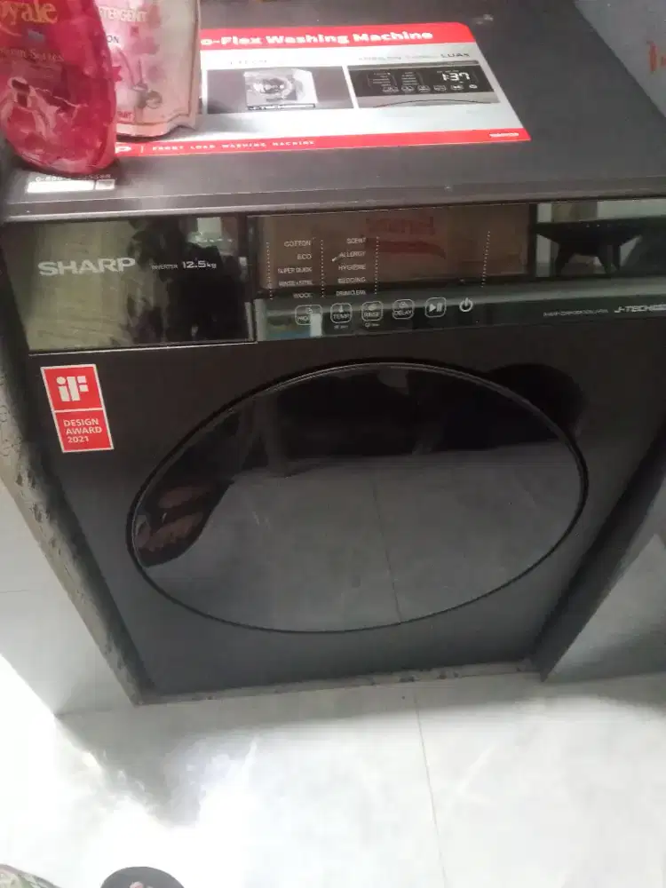 Jual cepat mesin cuci Sharp front loading 12.5kg