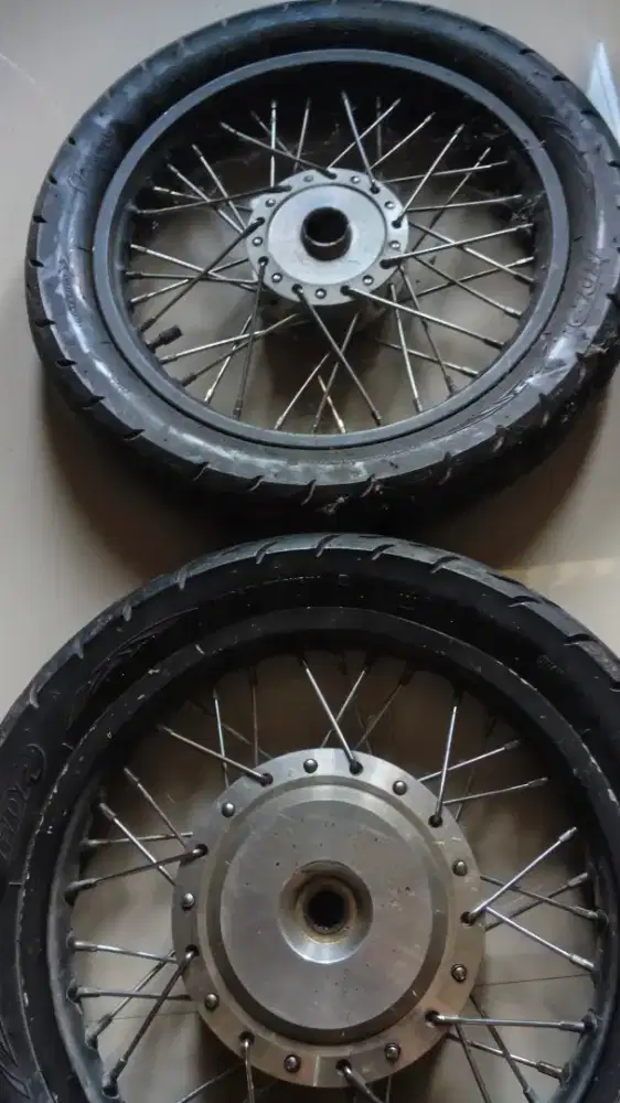 Jual velg jari jari merek v.rossi ring 14 sepasang sama ban