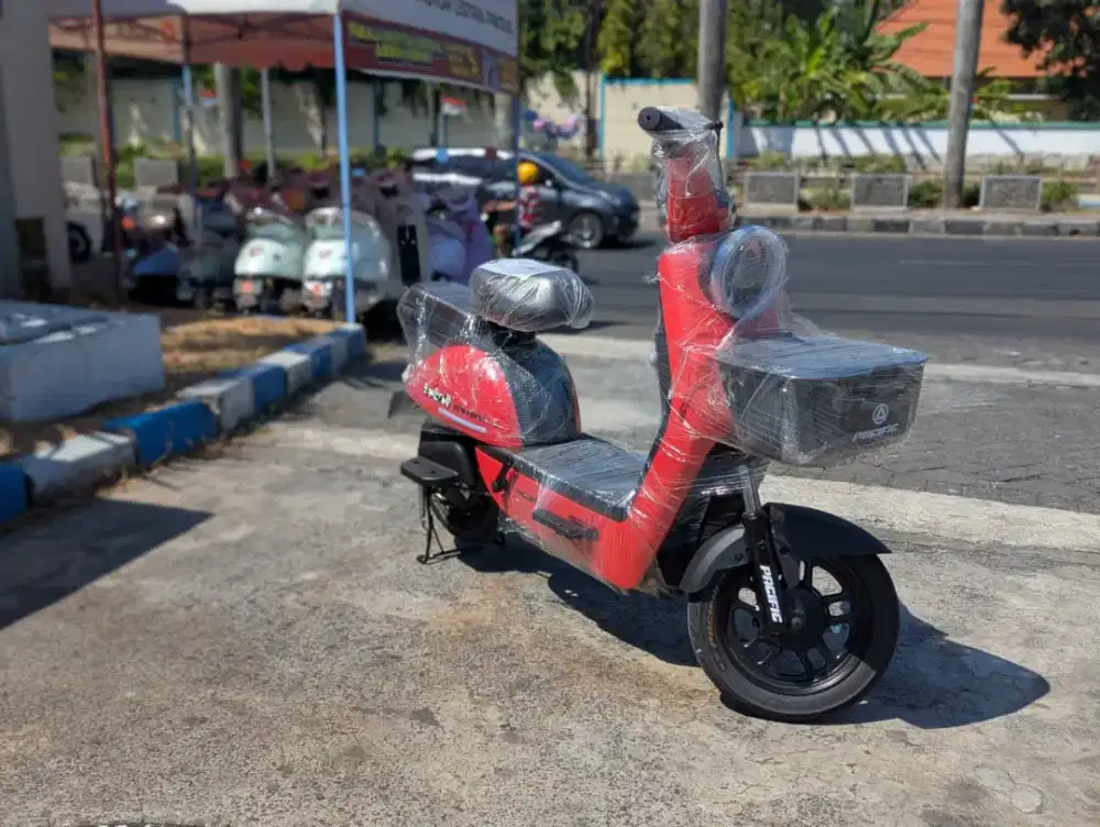 PROMO FLASH SALE SEPEDA LISTRIK KERANJANG EXOTIC M4 BISA KREDIT DP 0%