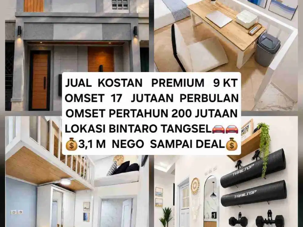 JUAL KOST KOSAN PREMIUM BINTARO