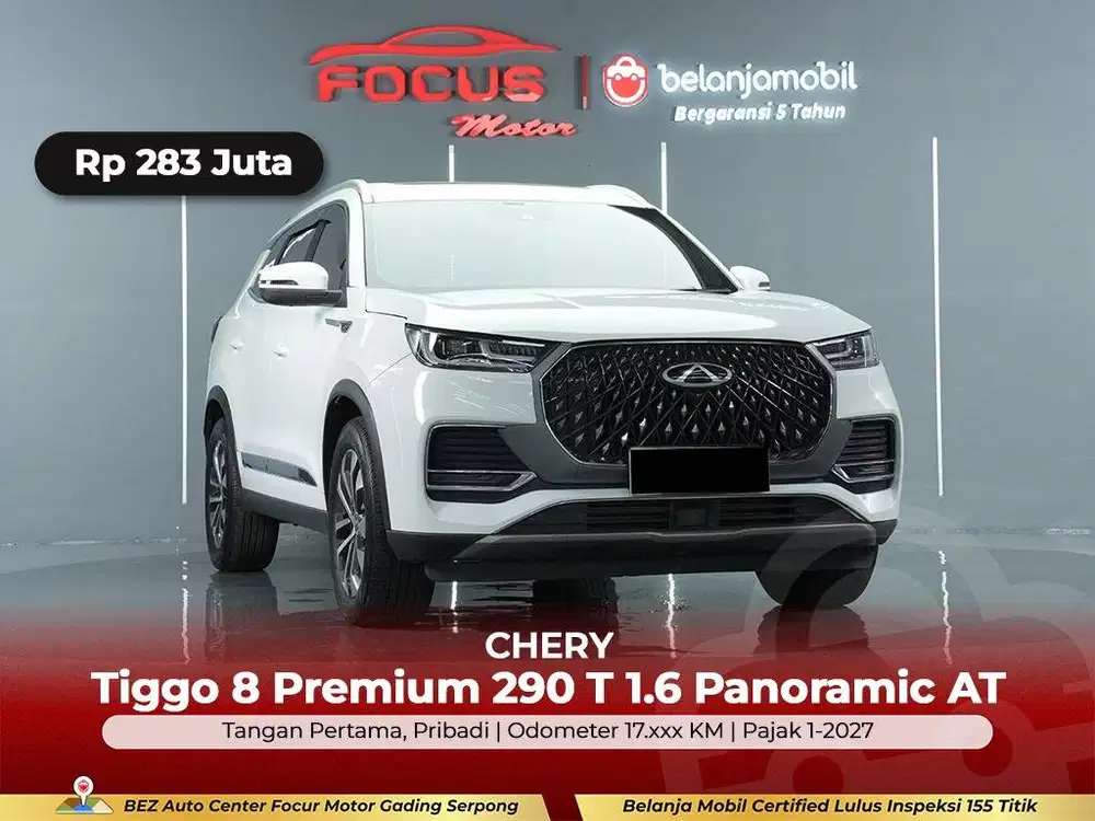 [ KM LOW ] Chery Tiggo 8 Premium 290 T 1.6 Panoramic AT 2024/2025