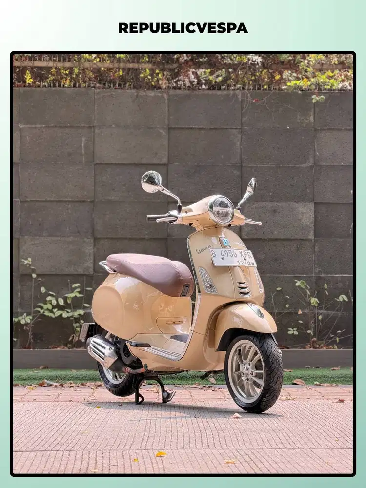 TERMURAH PIAGGIO VESPA PRIMAVERA IGET ABS LED 150 2019 BEIGE