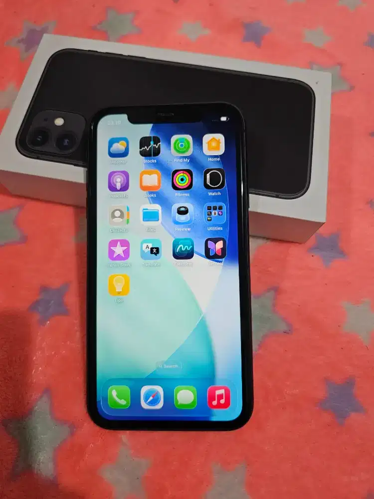 IPHONE 11 BLACK 128GB RESMI IBOX