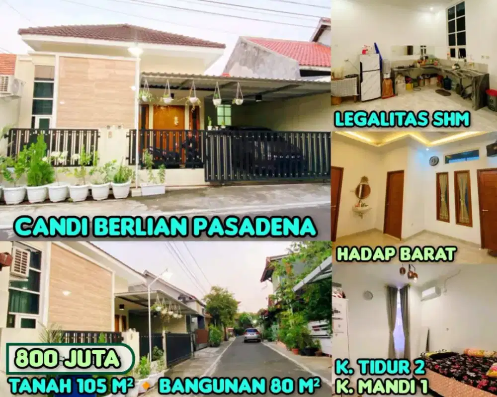 Rumah dijual cepat siap huni manyaran pasadena strategis semarangbarat