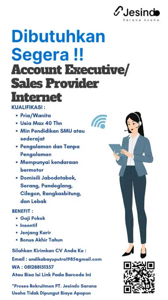 Account Executive internet wifi