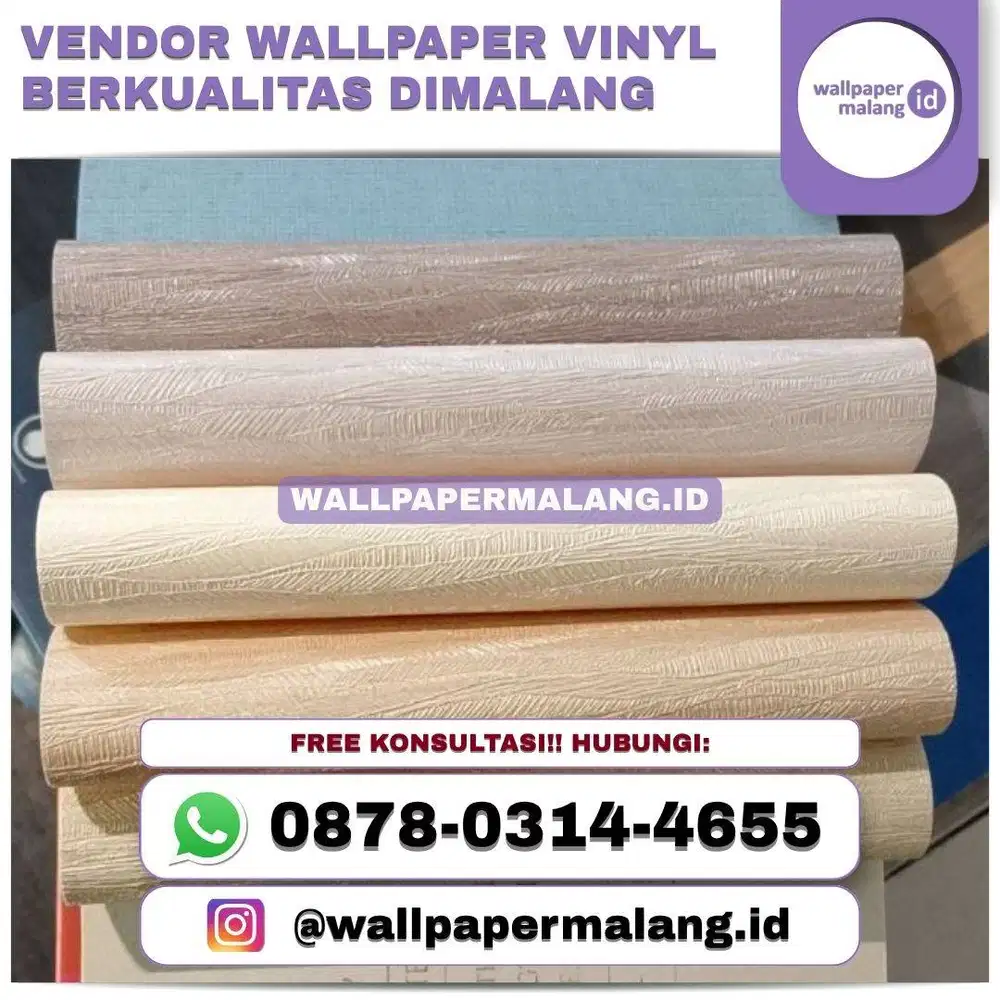 VENDOR WALLPAPER VINYL BERKUALITAS DI MALANG