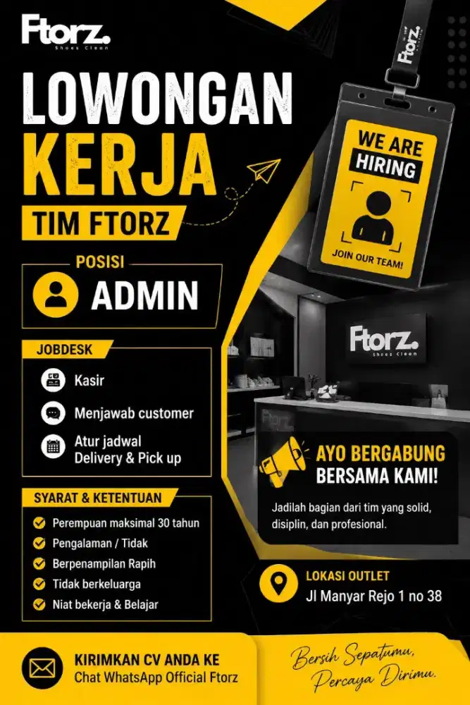 Admin / Staf CUCI SEPATU
