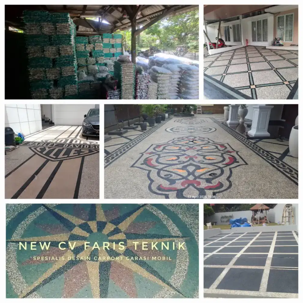 Batu sikat hiasan lantai carpot