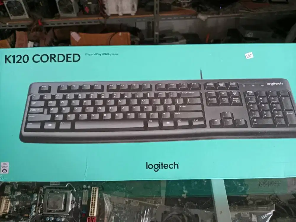 JUAL KEYBOARD LOGITECH K120 CORDED USB