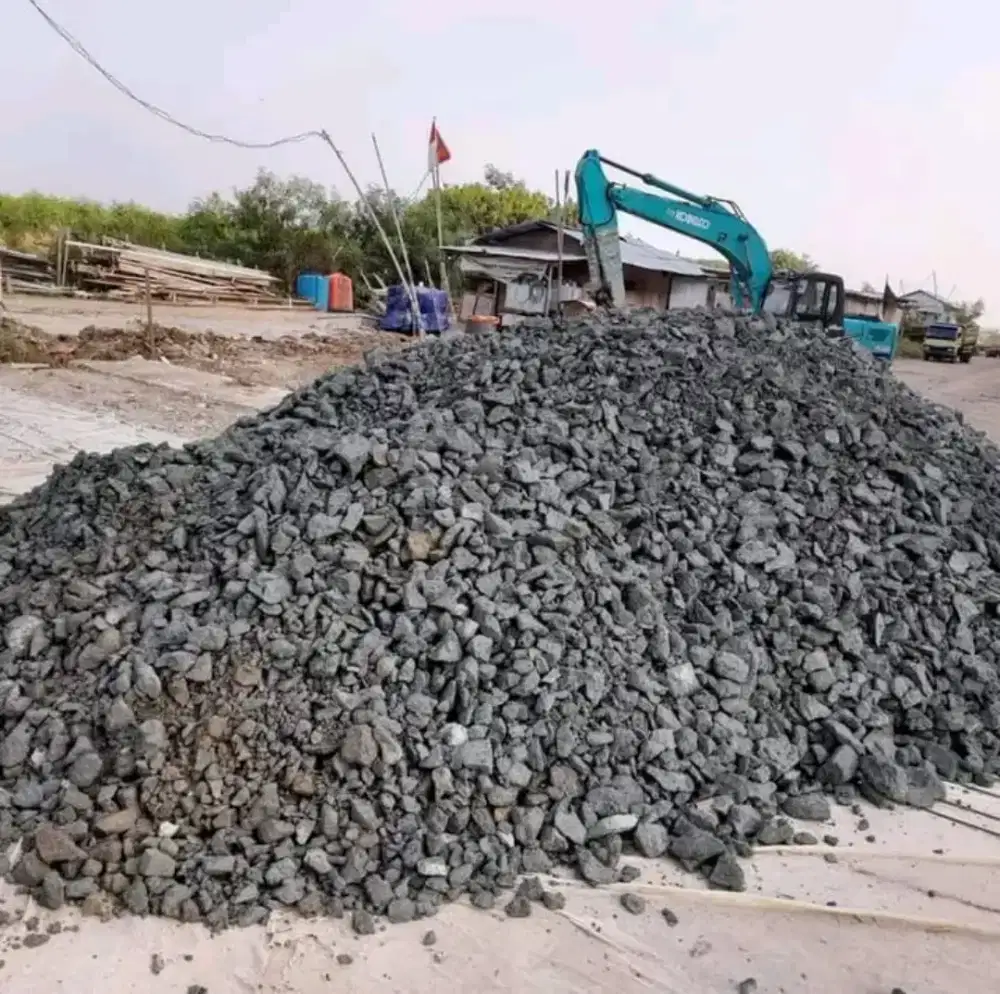 Batu split pasir cor limestone batu makadam pasir bangka