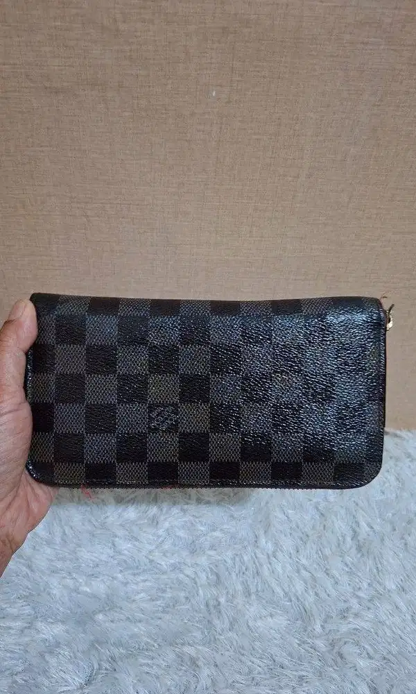 Dompet Resleting Panjang Motif Kotak