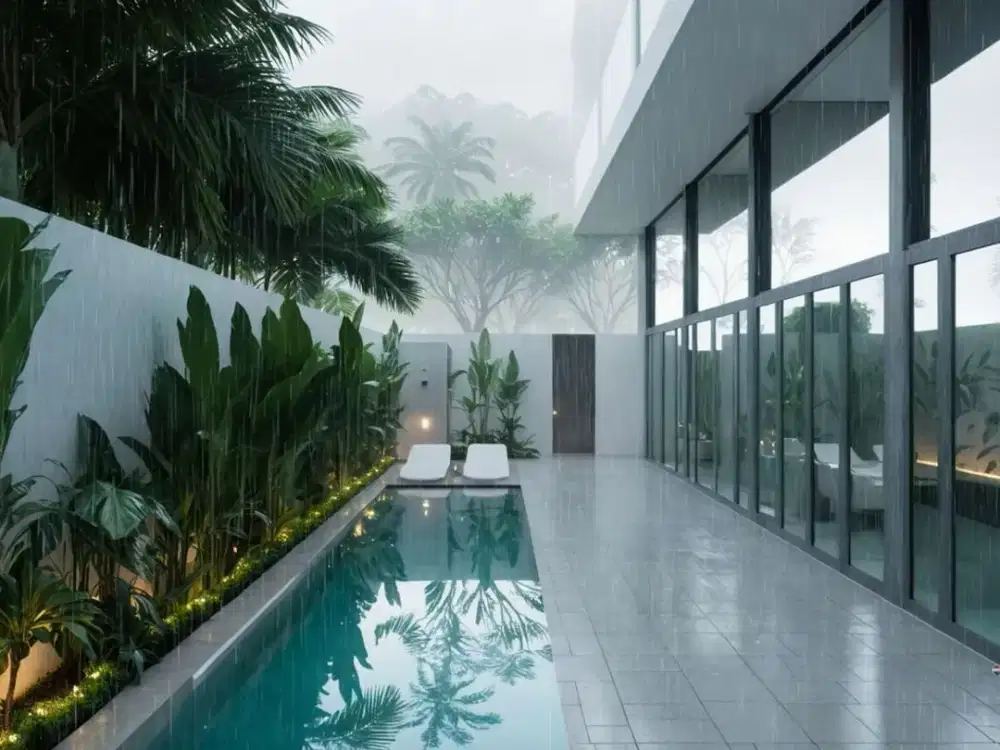 Tropical 1Br Apartment With Sharing Pool For 33-Year Leasehold In Sanur