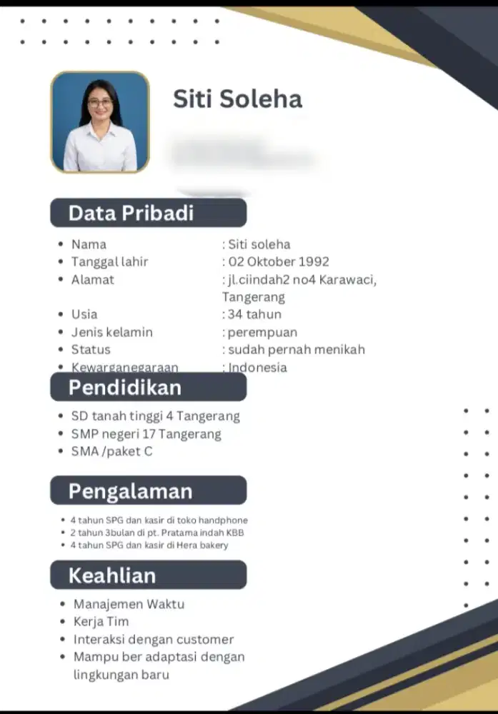 Cari kerja SPG atau kasir