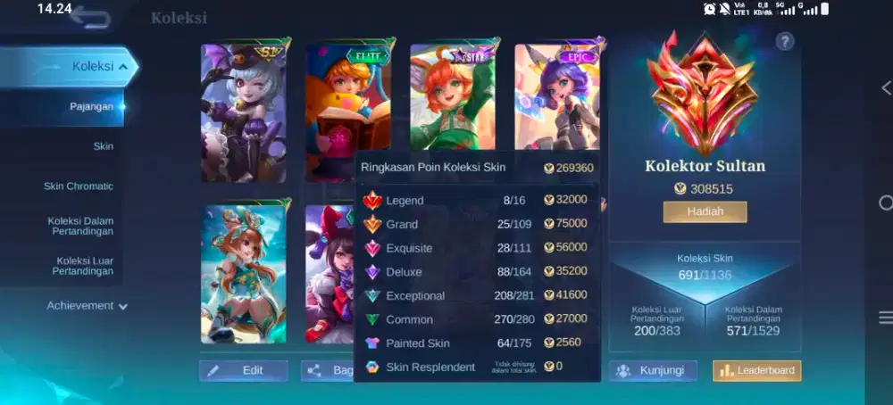Mobile legends Baru kolektor Sultan