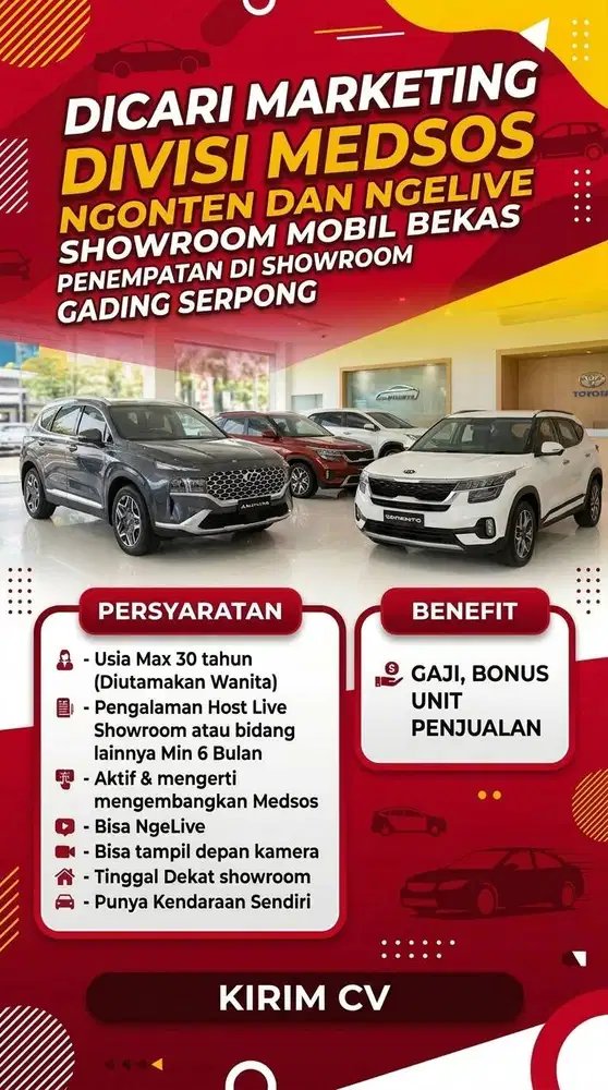 Dibutuhkan Segera!!!