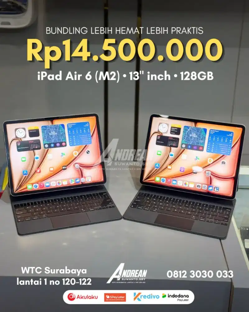 Ipad Air 6 (M2 Chips) 13 inch second Bundling with magic keyboard