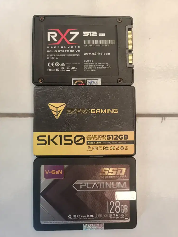 Ssd storage 128gb 512gb dan 512gb