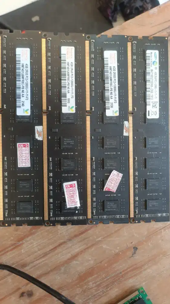 Memori Ram ddr3 4gb x 4 unitt