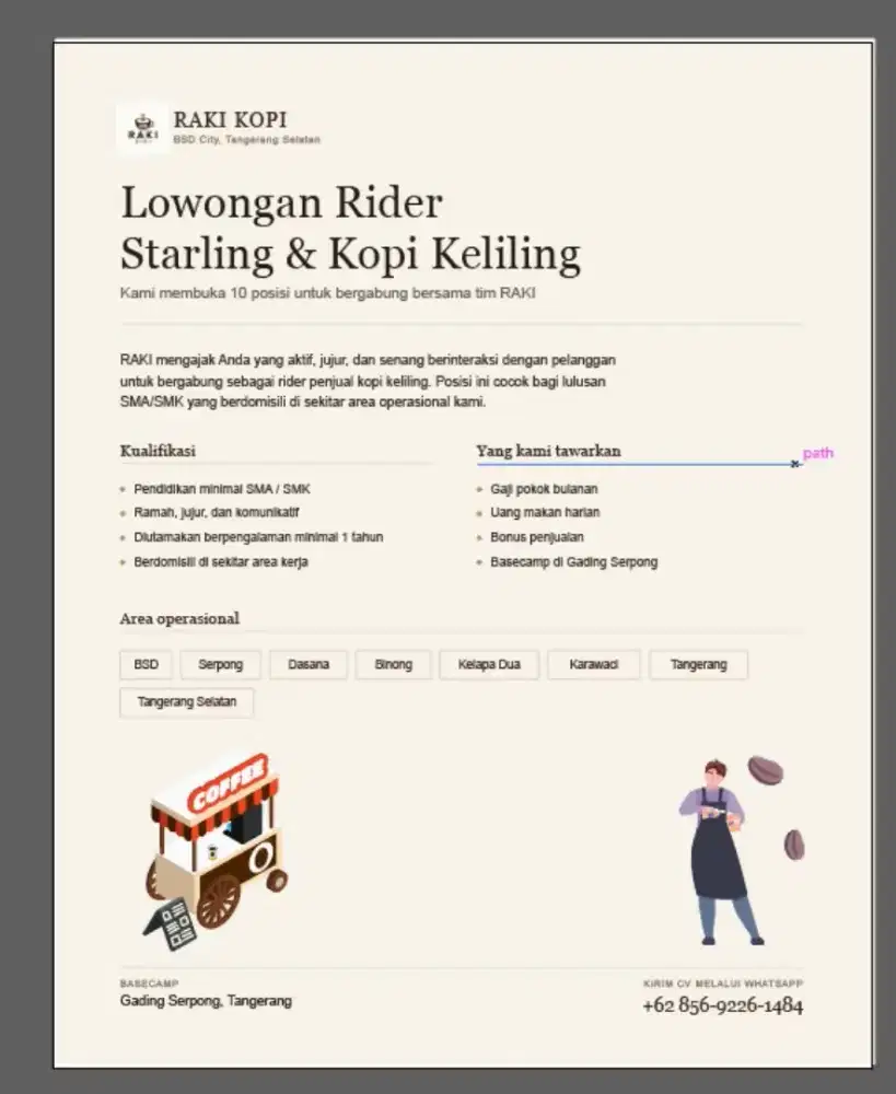 RIDER RAKI COFFEE KELILING
