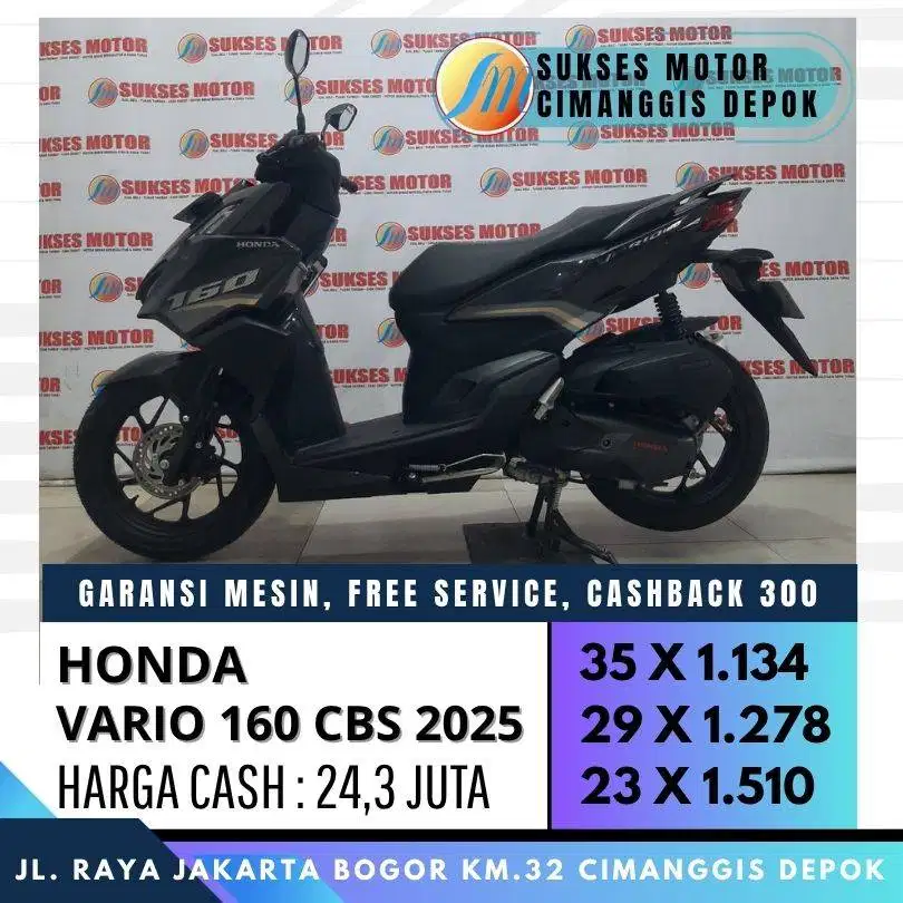 HONDA NEW VARIO 160 CBS 2025 MULUS CASH KREDIT PROMO CASHBACK 300