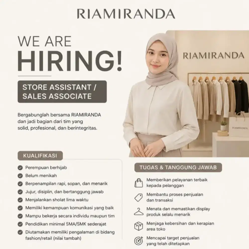 Store Assitant / Store Associate