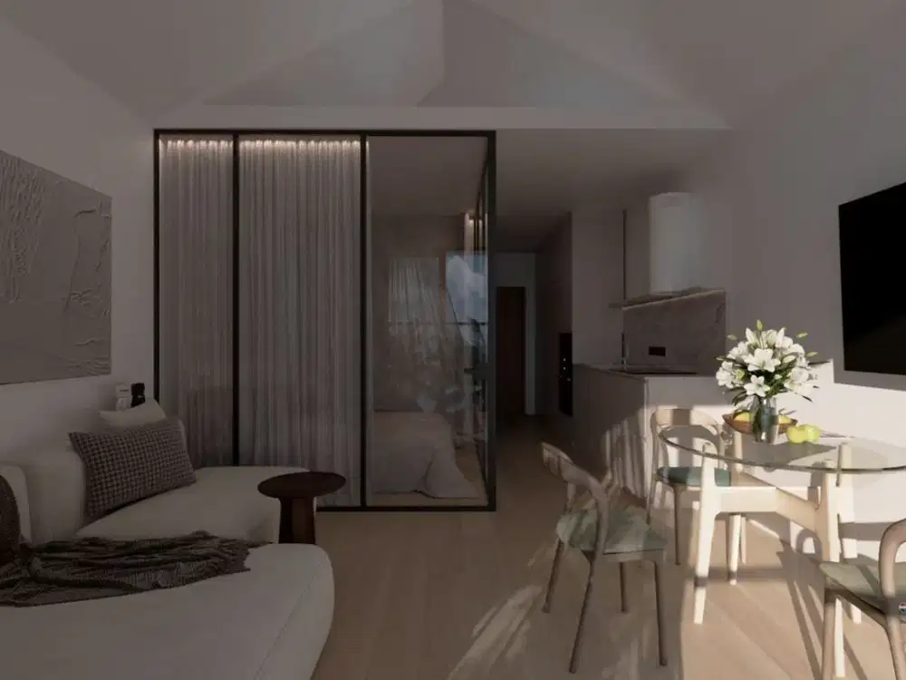 Elegant 1-Bedroom Apartment With Pool For 33-Year Leasehold In Sanur