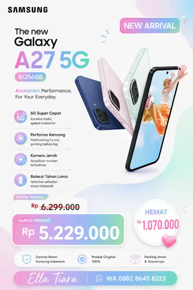 SAMSUNG A27 8/256GB - BLACK