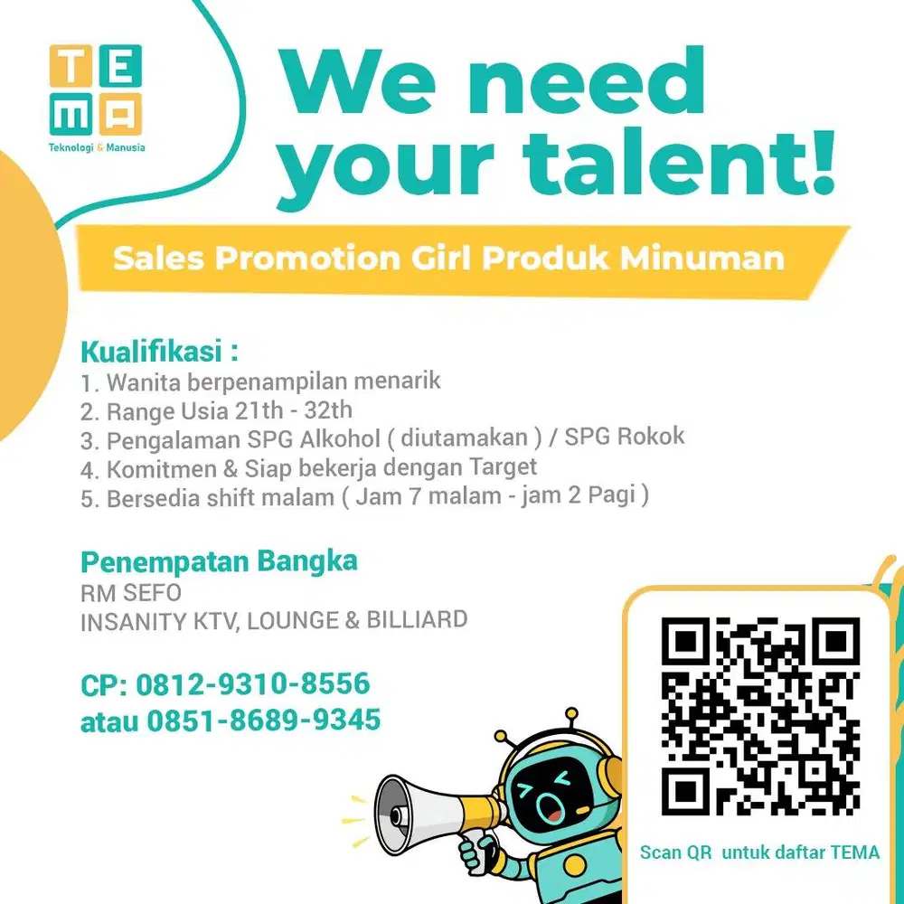 SPG Produk Minuman (Bangka)