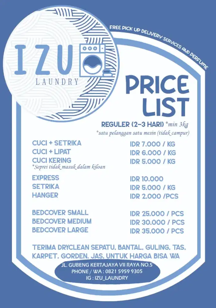 Di cari kurir laundry