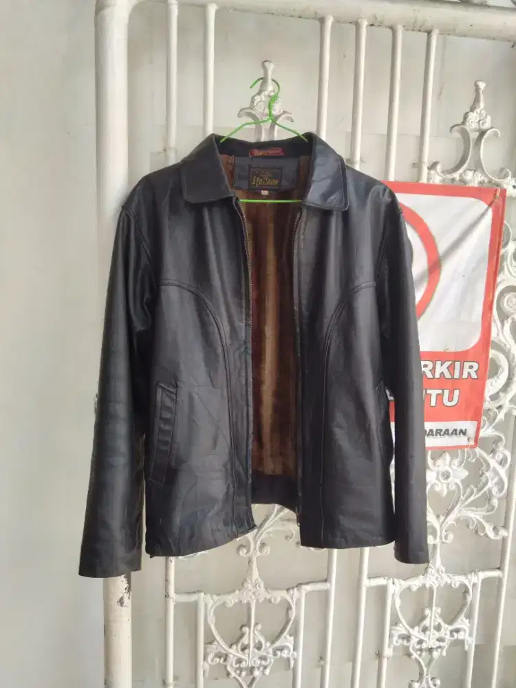 Jaket kulit asli caferacer