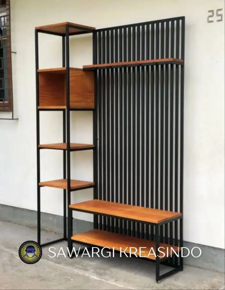 Rak Multifungsi Meja Belajar Besi Minimalis untuk Rumah, Kantor, Toko