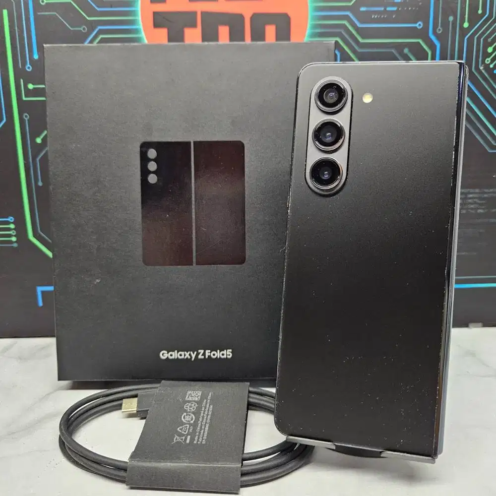 Samsung Galaxy Z Fold 5 12/1TB Black SEIN Resmi Fullset No Minus