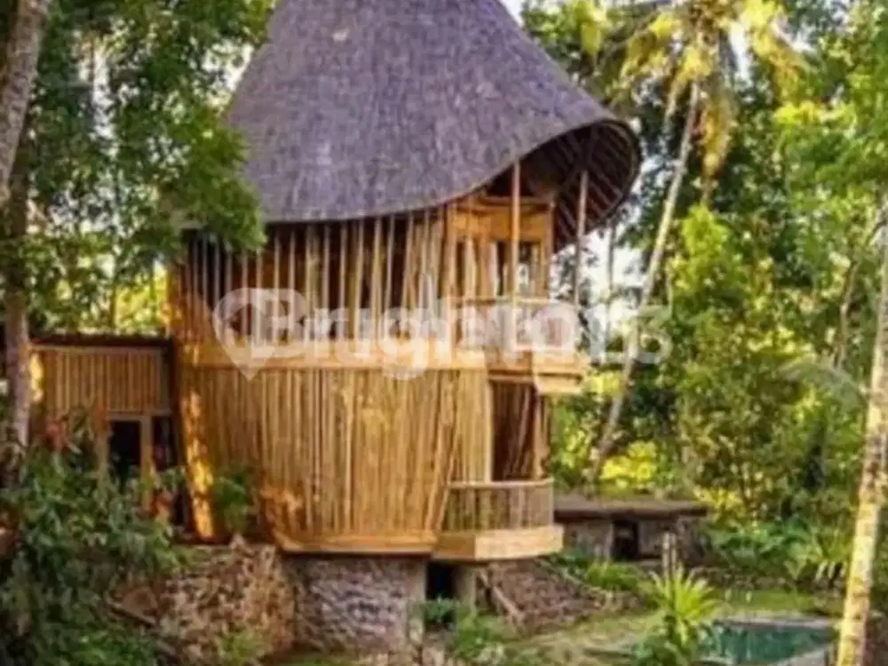 VILLA ARSITEKTUR BAMBU EKSKLUSIF LONG LEASE DITENGAH ALAM BALI YANG MEMPESONA LOKASI TABANAN