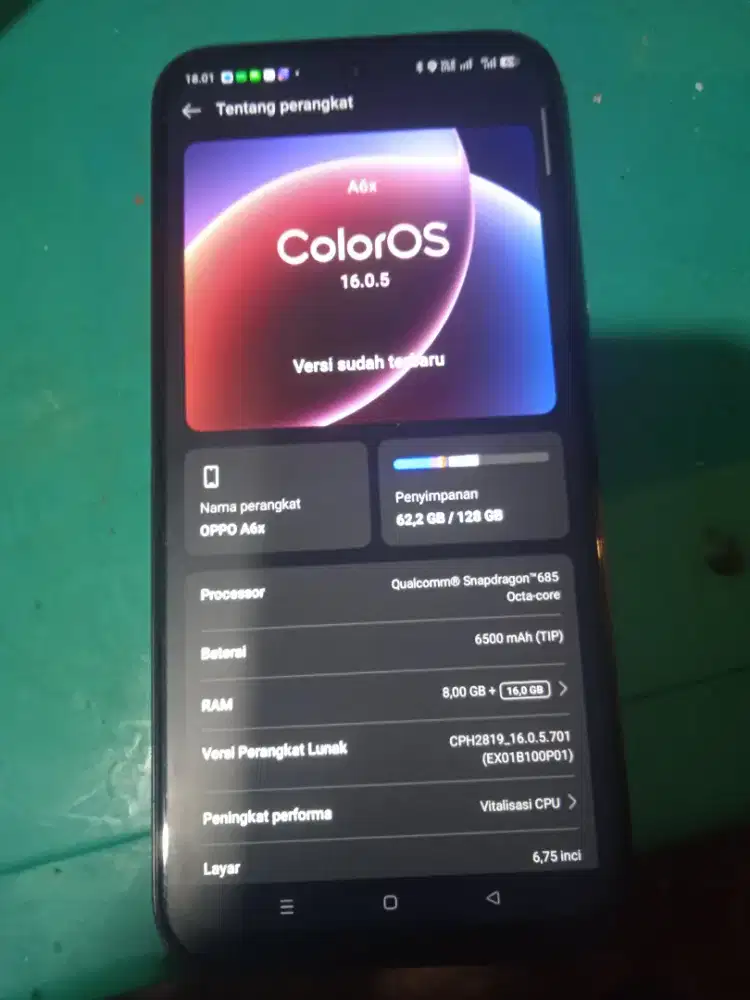 Oppo a6x limitide edision
