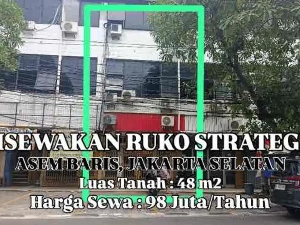 Disewakan Ruko Strategis Asem Baris Tebet Jakarta Selatan Siap Pakai