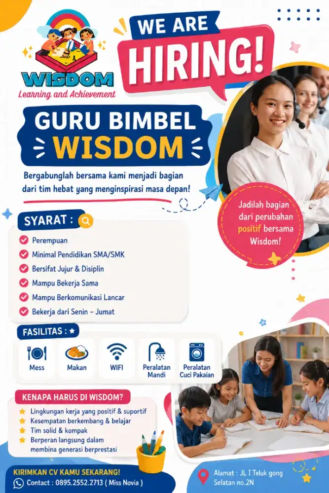 Lowongan kerja guru Bimbel